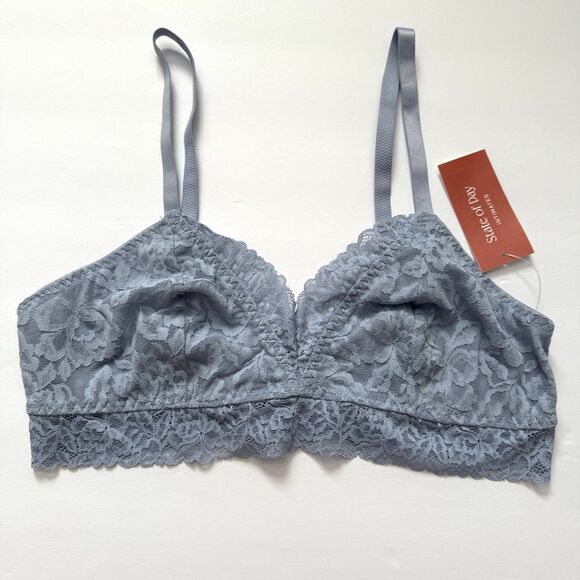 NWT State of Day Lace Retro Bralette 9 Colors Red Black White Green Blue Pink - Picture 6 of 7